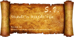 Stuhán Viktória névjegykártya