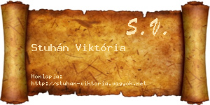 Stuhán Viktória névjegykártya